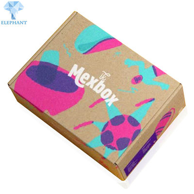 Dobradura do quadrado C2S Art Paper Corrugated Shipping Boxes CMYK